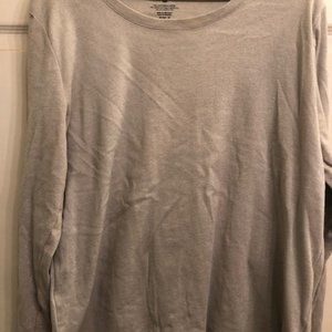 Women's Silver Shimmery Long Sleeve Tshirt